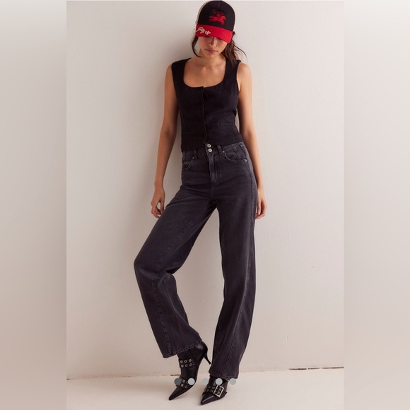 Aster Straight Leg Jeans NWOT slate - Picture 5 of 8